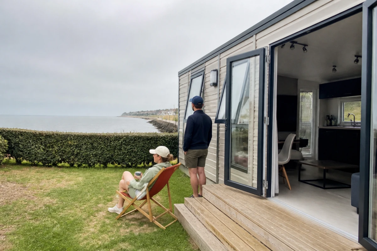 Mobil-home bord de mer Normandie